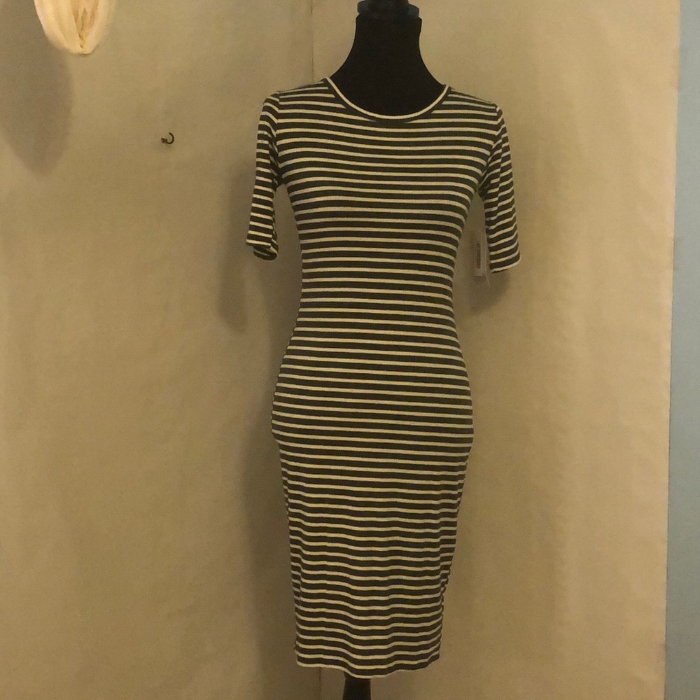 LulaRoe Julia Ribbed T’Shirt Dress